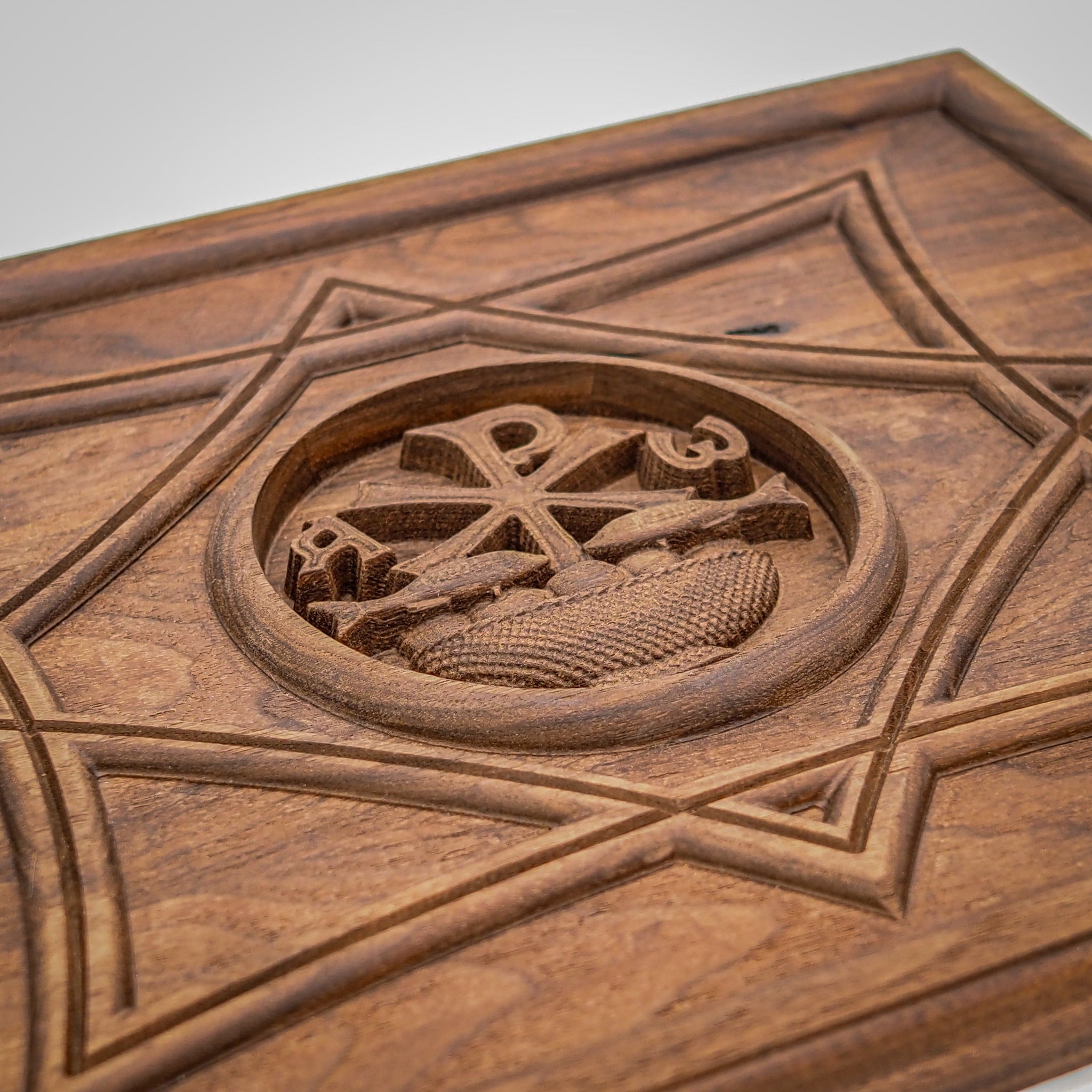 Ad Crucem 3D Loaves and Fishes Chi Rho