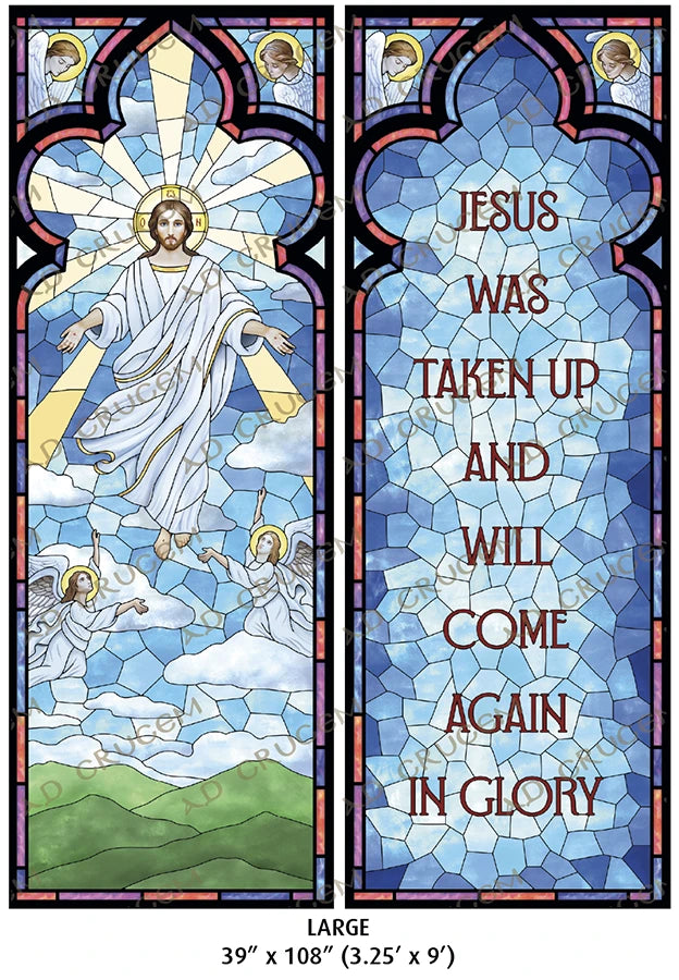 Ad Crucem Ascension Banner Set - Christ Will Come Again