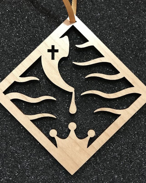 Ad Crucem Advent Jesse Tree. No. 11 - Samuel Horn of Anointing ornament