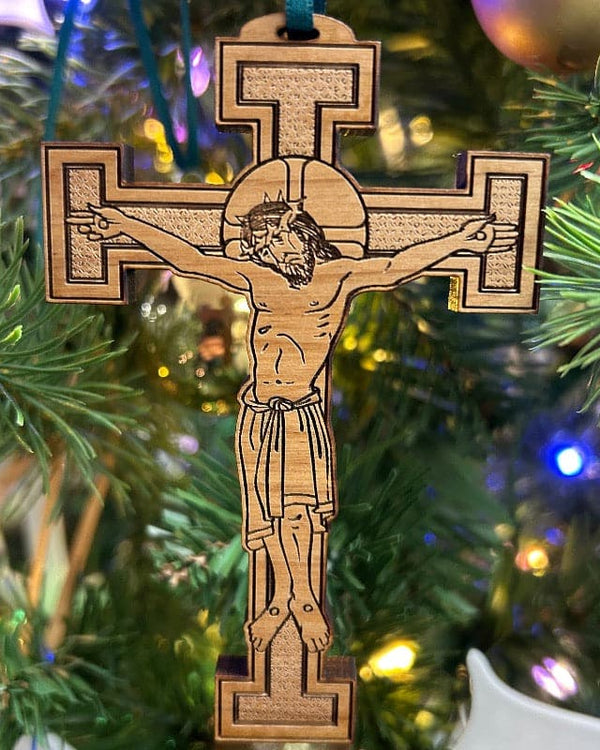 Ad Crucem Crucifix Laser Wood Cut