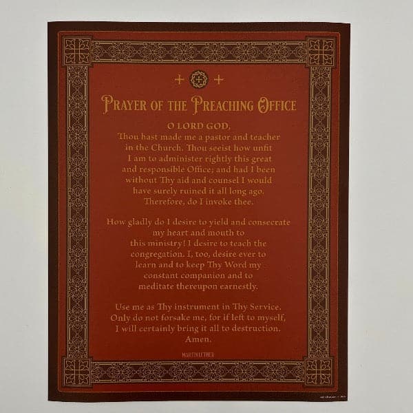 Ad Crucem - Sacristy and Altar Guild Prayer Set