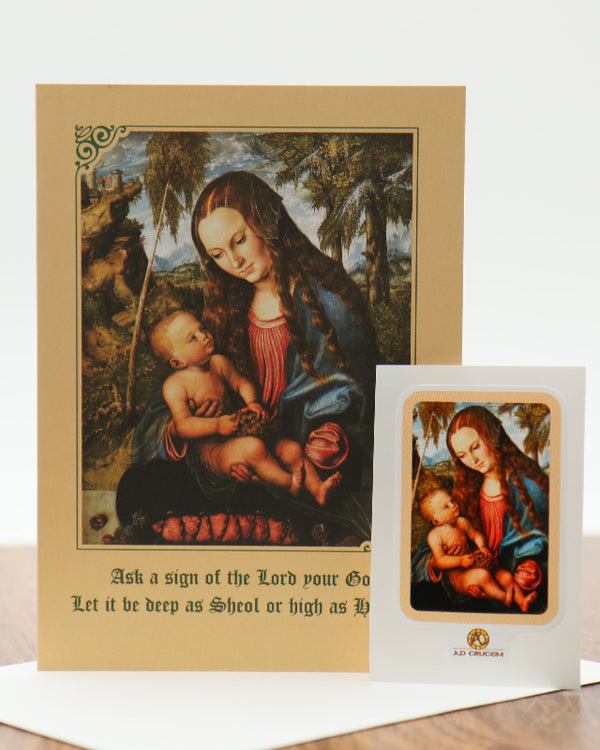 Ad Crucem Christmas Card Madonna and Child