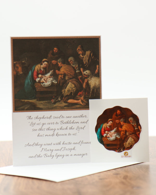 Ad Crucem Christmas Card Adoration of the Shepherds