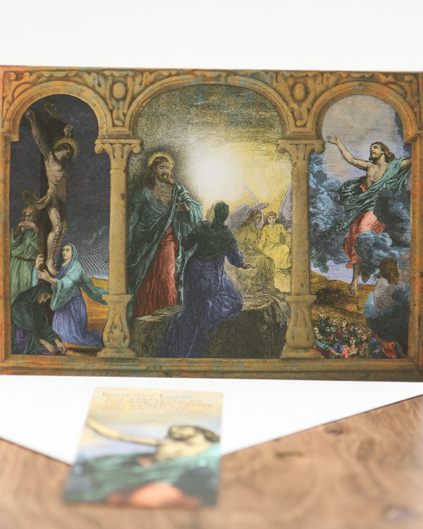 Ad Crucem Easter Triptych - Christ is Risen!