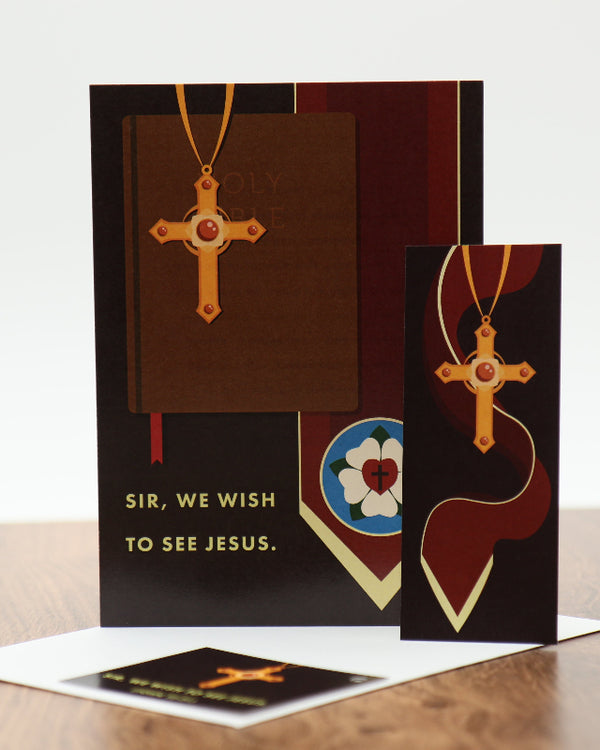 Ad Crucem Pastor Card - Sir, we wish to see Jesus