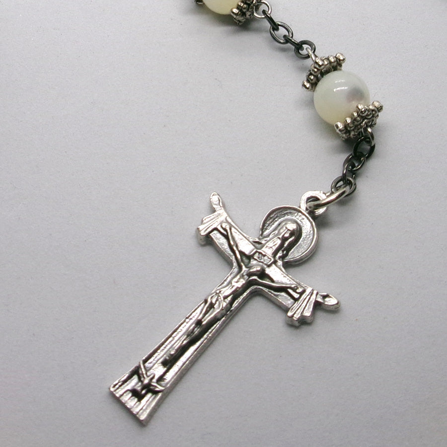 Kelly's Amazonite and Mother-of-Pearl Prayer Beads
