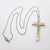 Kelly's Medium Light Wood Crucifix Necklace