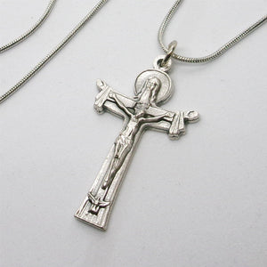 Kelly's Small Trinity Crucifix Necklace