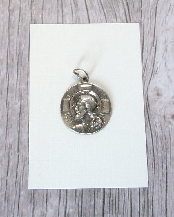 Kelly's Vintage Sterling Large Jesus Profile Charm