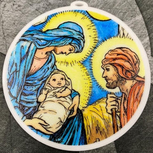 Ad Crucem Holy Family Christmas Card and Ornament