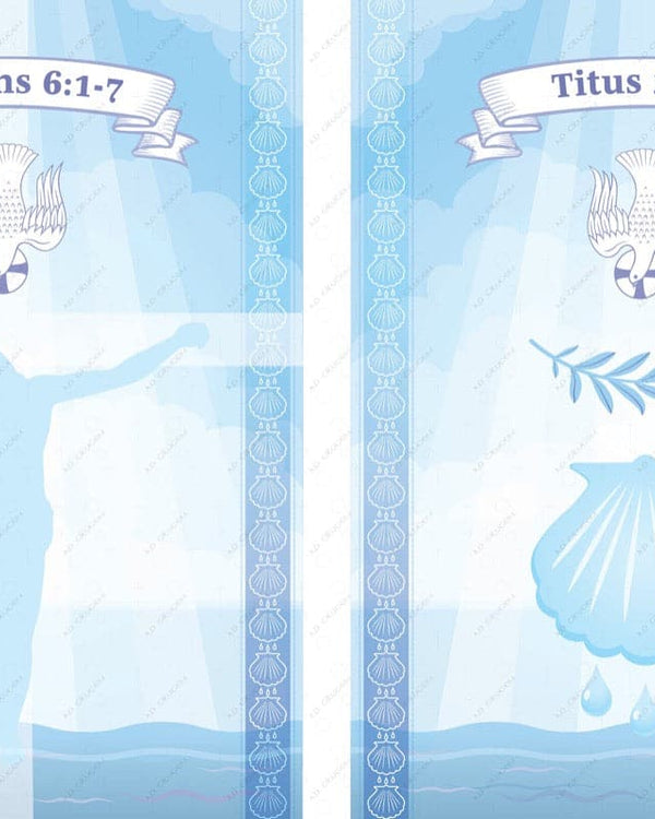 Ad Crucem Baptism Banners - Set of 2