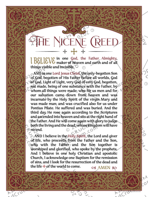 Ad Crucem Nicene Creed Poster