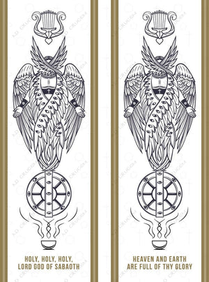 Large Sanctus banners - vertical columns