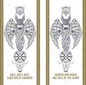 Large Sanctus banners - vertical columns