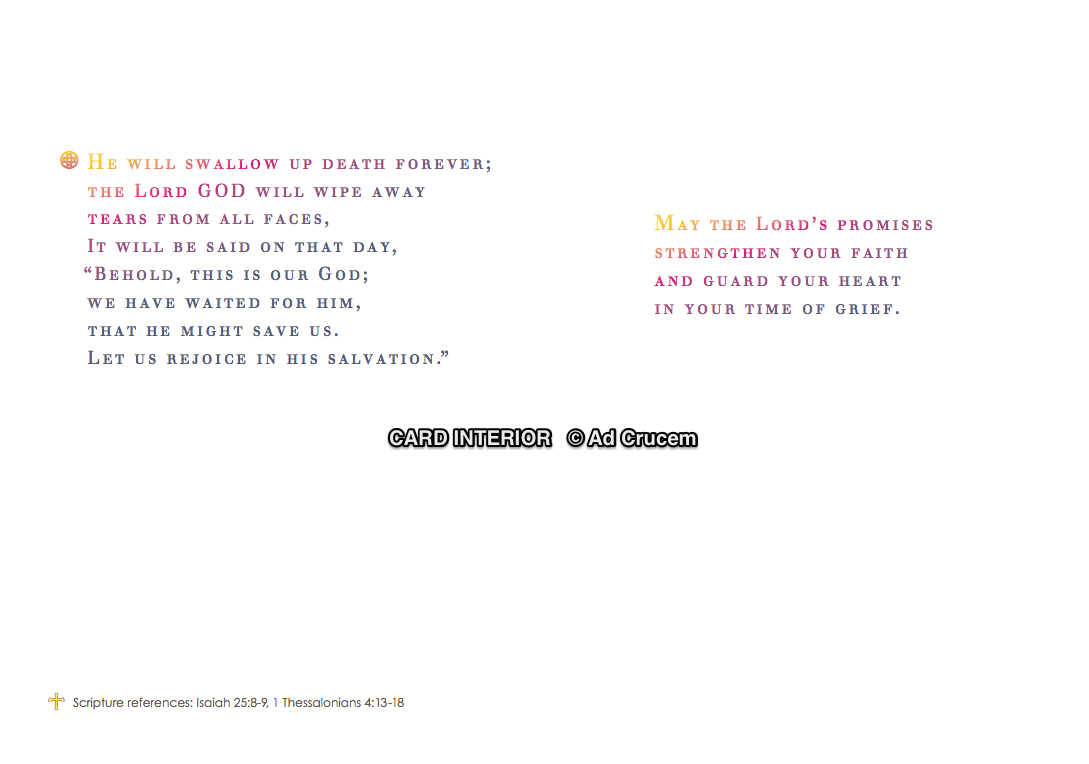 Ad Crucem Condolence - We Have this Hope