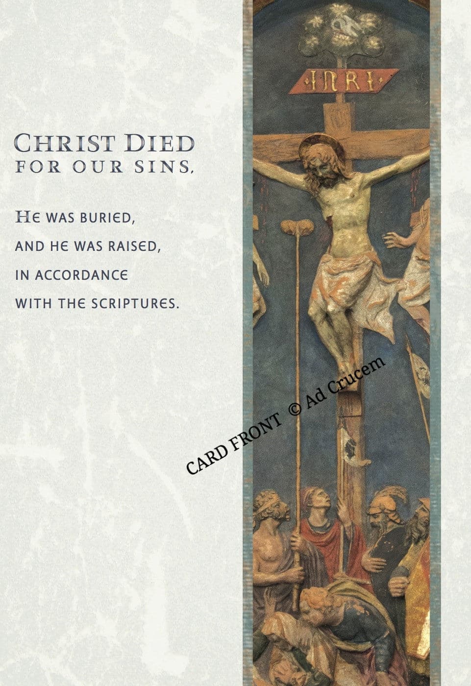 Ad Crucem Easter Card Christ is Risen Indeed!