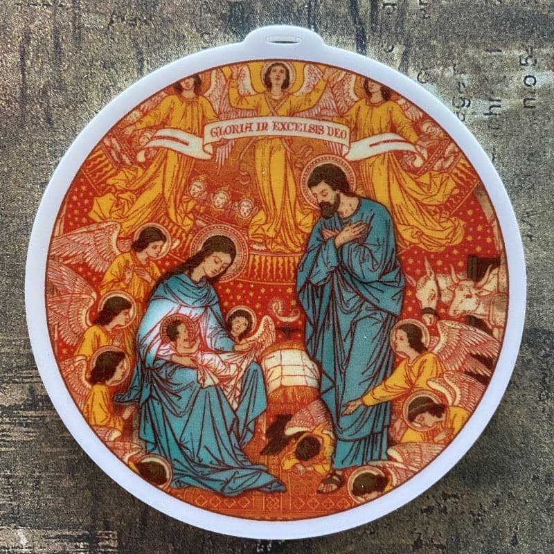 Ad Crucem Nativity Greeting Card and Ornament