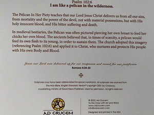 Ad Crucem Pelican in Her Piety Card