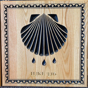 Ad Crucem Baptismal Shell Plaque