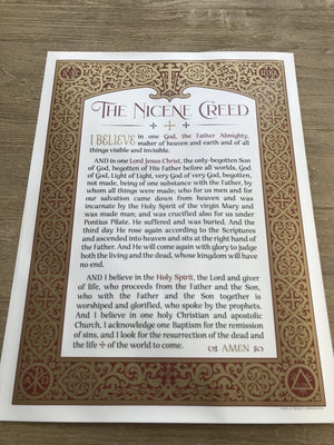 Ad Crucem Nicene Creed Poster