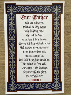 Ad Crucem Lord's Prayer Poster