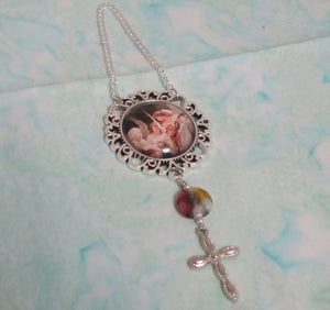 Kelly's Jesus with Mary and Angels Ornament