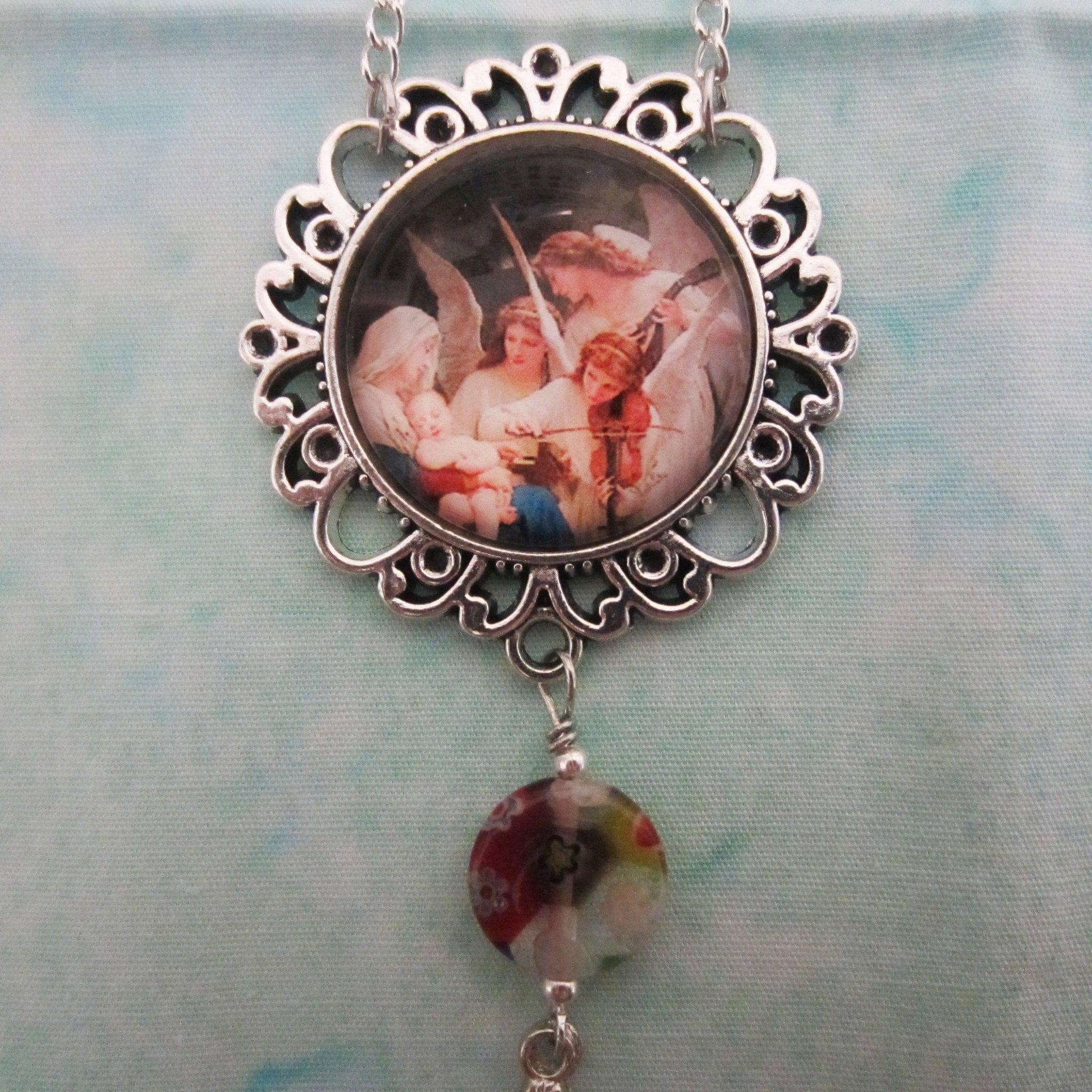 Kelly's Jesus with Mary and Angels Ornament