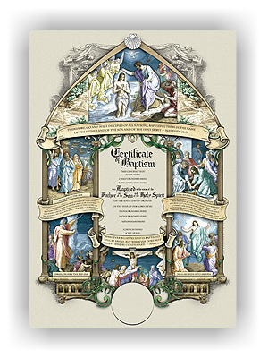 Wolfson Congregational Baptismal Certificate (unlimited Printing) - Recipient