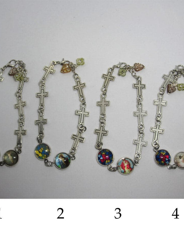 Kelly's Cross and Pictures Bracelet