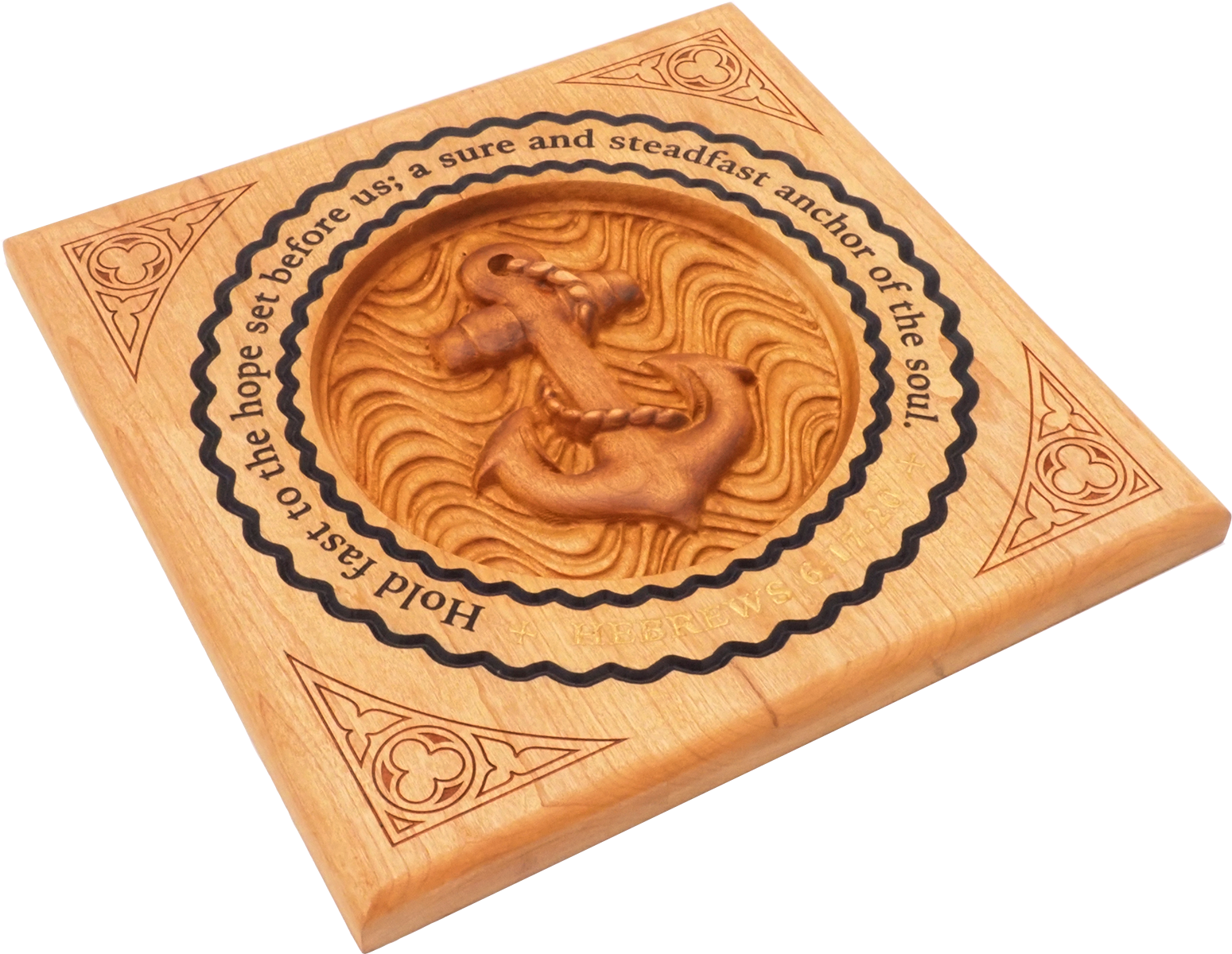 Ad Crucem 3D Carved Anchor - Hebrews 6