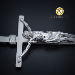 St. Thomas 2 Inch Sterling Silver Crucifix