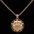 St Thomas Large Gold Luther Rose Pendant