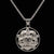 St Thomas Large Sterling Silver Luther Rose Pendant