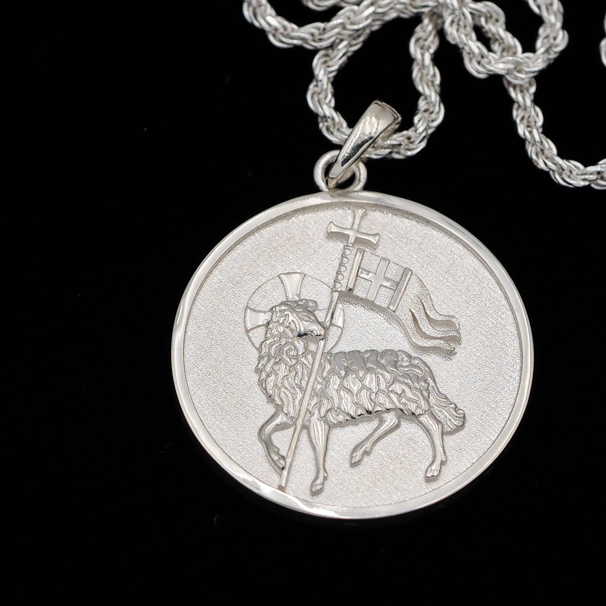 St. Thomas Sterling Silver Agnus Dei Pendant