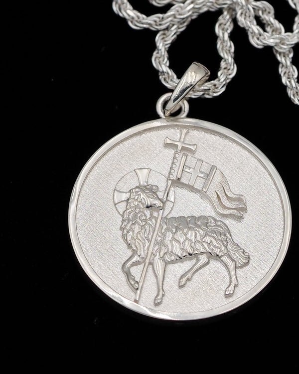 St. Thomas Sterling Silver Agnus Dei Pendant