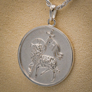 St. Thomas Sterling Silver Agnus Dei Pendant