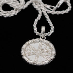 St. Thomas Sterling Silver ChiRho Pendant