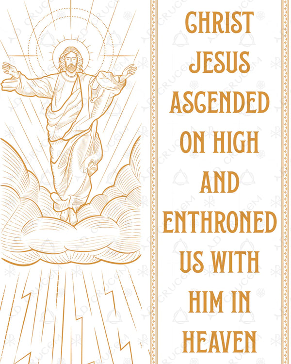 Ad Crucem Set of 2 Banners -  Easter or Ascension Banners
