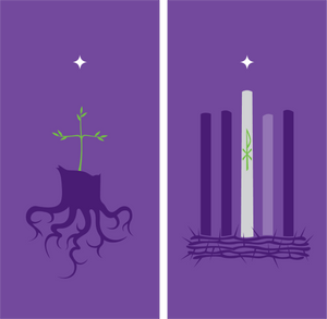 Scapegoat Studio Advent Purple Banner Set