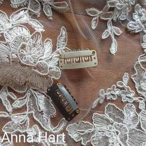 Anna's Light Ivory Lace Chapel Veil