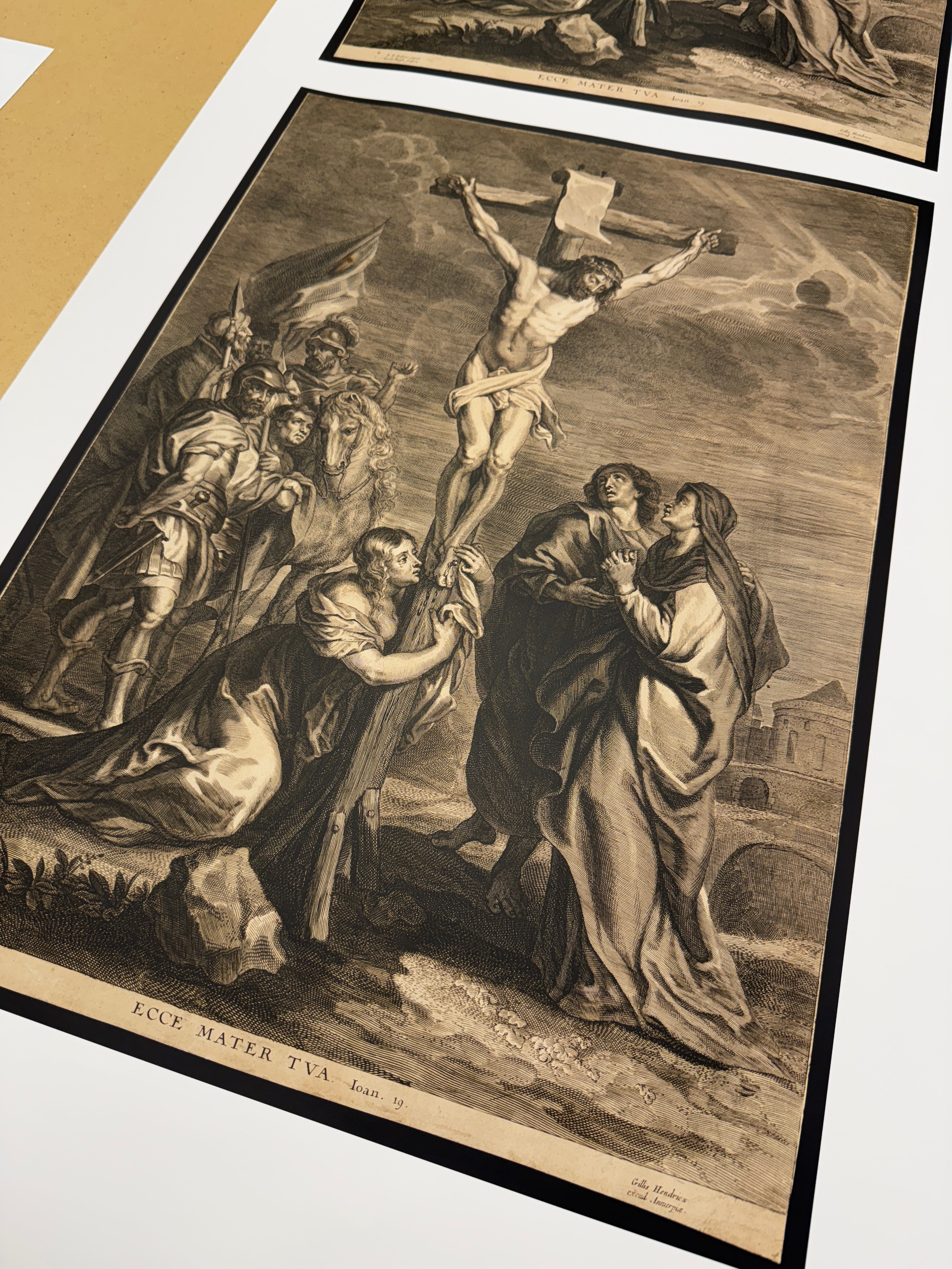 The Crucifixion of Christ. Line engraving by J. Neeffs after P.P.