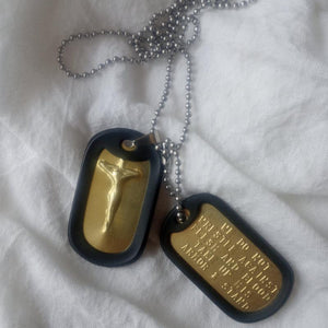 Aaron's Crucifix Dog Tags