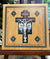 Ad Crucem Crucifix Icon Square on Wood