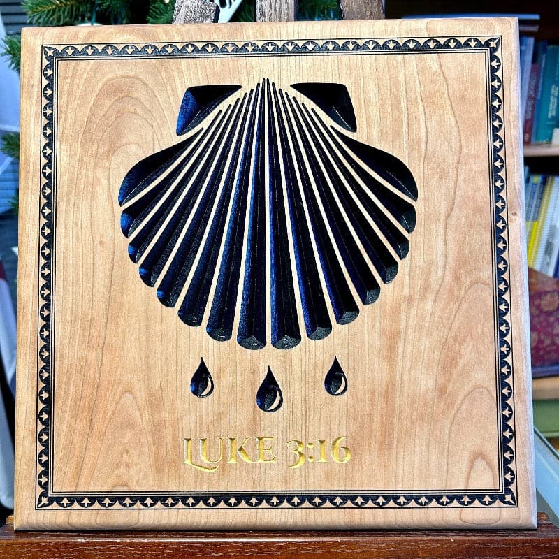 Ad Crucem Baptismal Shell Plaque