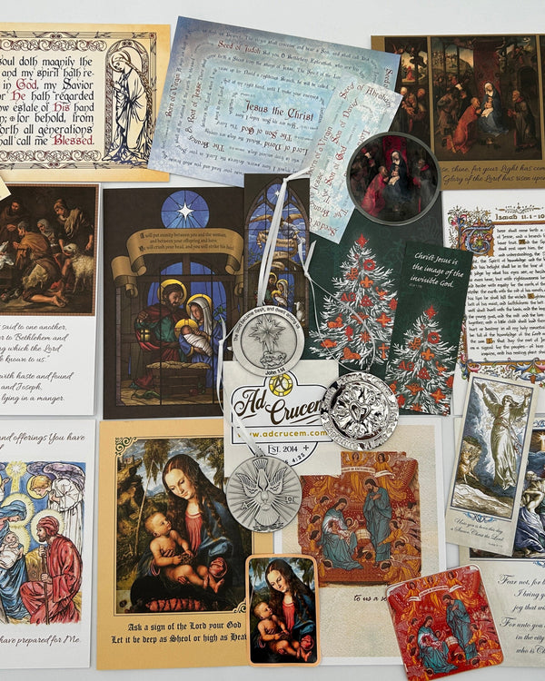 Ad Crucem Deluxe Christmas Sampler 55 Cards 3 Ornaments