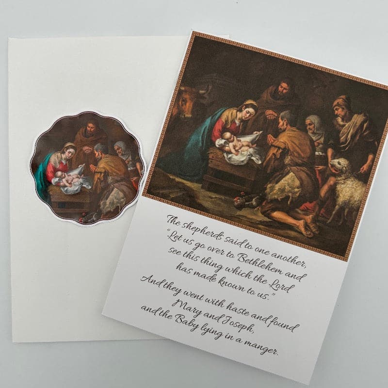 Ad Crucem Christmas Card Adoration of the Shepherds