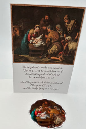 Ad Crucem Christmas Card Adoration of the Shepherds