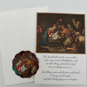 Ad Crucem Christmas Card Adoration of the Shepherds