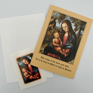 Ad Crucem Christmas Card Madonna and Child