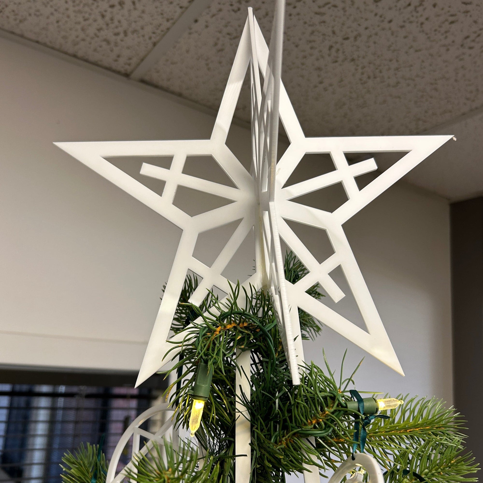 Christmas Tree Topper - White